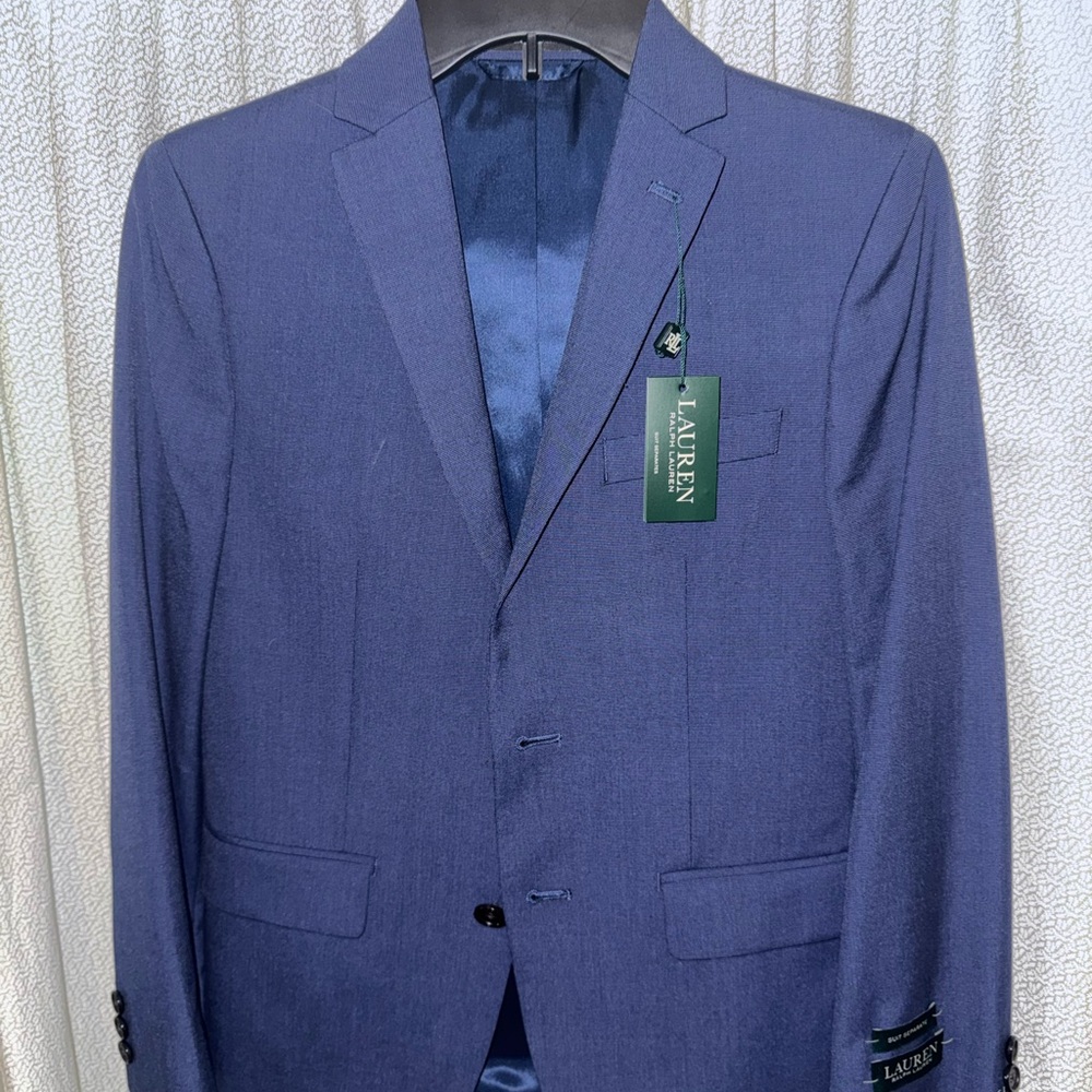 Ralph Lauren Navy Blue Two-Button Sport Coat